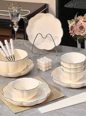 轻奢送朋友e搬新家房子礼物实用餐具碗盘碗碟碗筷套装乔迁新居礼