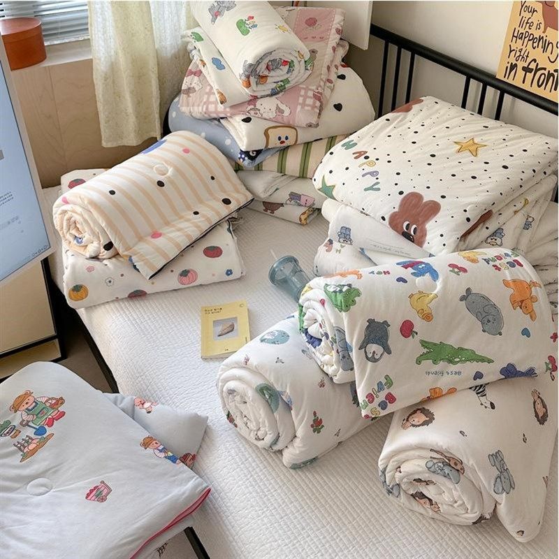 夏季空调被夏凉被可机洗被芯夏天薄被子I少儿夏被单双人夏被礼品