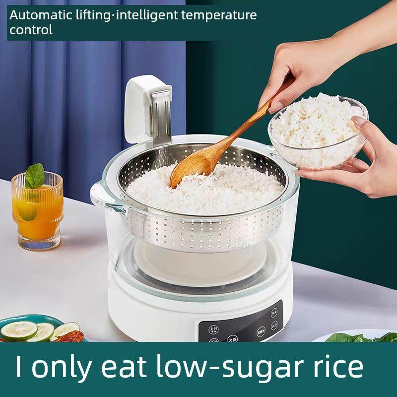 智能可调低糖电饭锅，带米汤分离，全自动排水电饭锅，带蒸米，减