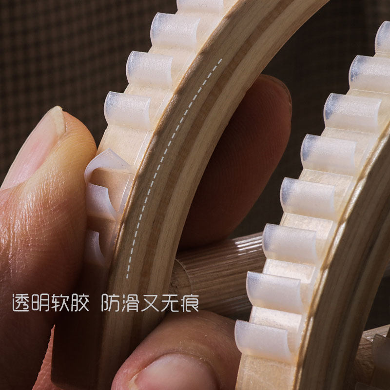龙衣堂 竹木衣架 防滑可挂套装 环保实木晾晒衣撑木制木头衣架