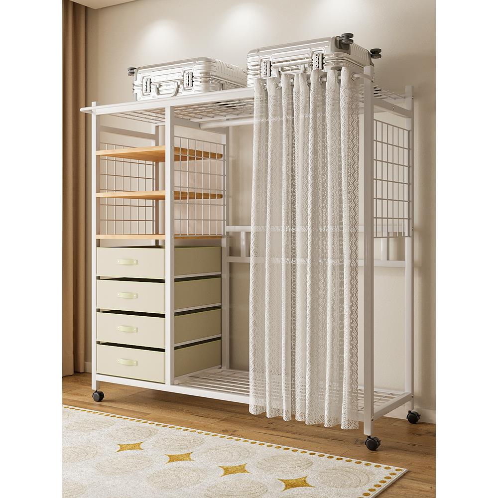 衣架简易衣柜布衣柜衣橱简约小户型家用卧室出租房用开放式衣帽架