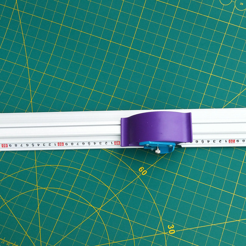 新款裁切尺广告防护直尺写真海报kt板切割美工尺护手铝合金尺包邮