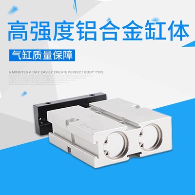 小型气动双杆双轴气缸TN10/16/20/25/32*10X15X20X30X40X50X60-S