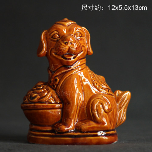 陶瓷十二生肖摆件鼠牛虎兔龙蛇马羊猴鸡狗猪客厅家居装饰艺术品