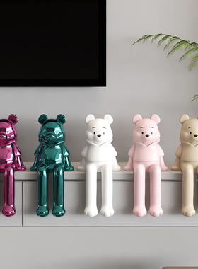 电镀暴力熊客厅装饰摆件高级感现代简约工艺品玄关电视柜乔迁礼物
