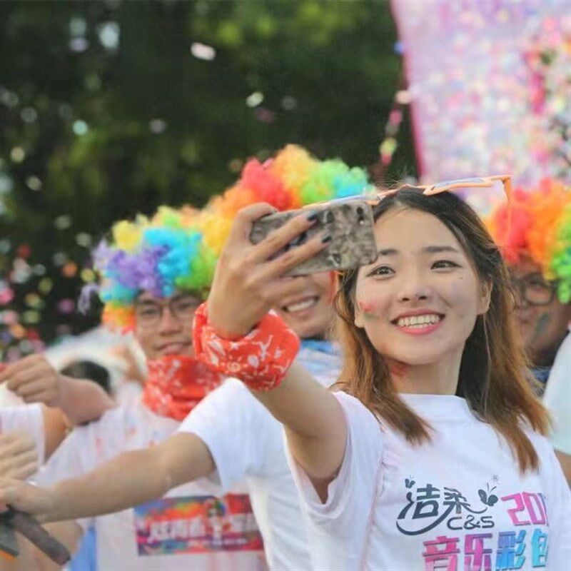 彩跑粉大包装专用彩色玉米粉幼儿园,学校娱乐大型活动产品