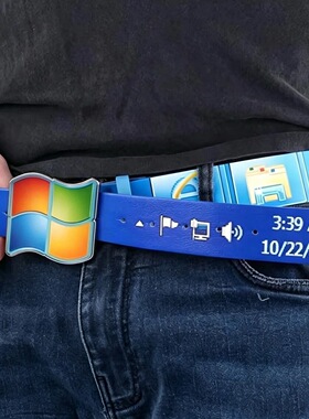 Windows7创意复古微软任务栏腰带