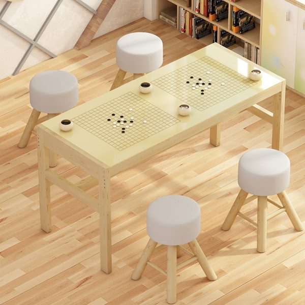 实木围棋桌子升降桌象棋桌棋盘桌培训桌学习桌中式多功能桌椅组合