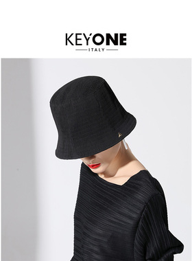 KEYONE 渔夫帽女出游盆帽春季遮阳显脸小百搭防晒遮阳出游休闲帽