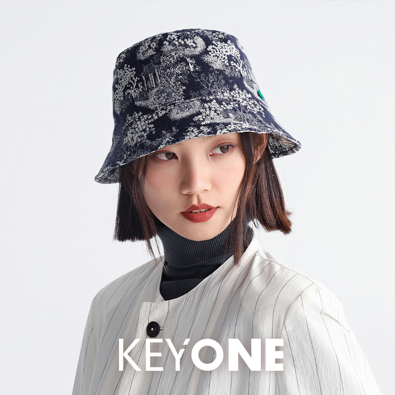 KEYONE 渔夫帽女出游盆帽春季遮阳显脸小百搭防晒遮阳出游休闲帽