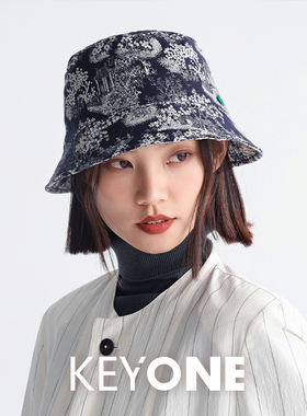 KEYONE 渔夫帽女出游盆帽春季遮阳显脸小百搭防晒遮阳出游休闲帽