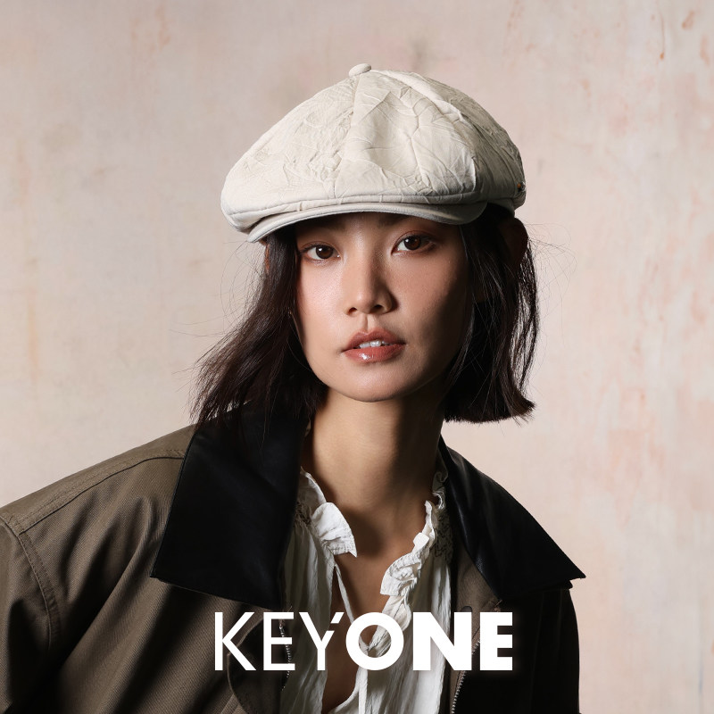 KEYONE2025新款复古前进帽小头围贝雷帽日系画家帽报童帽小号浅顶