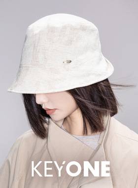 KEYONE 渔夫帽女出游盆帽春季遮阳显脸小百搭防晒遮阳出游休闲帽