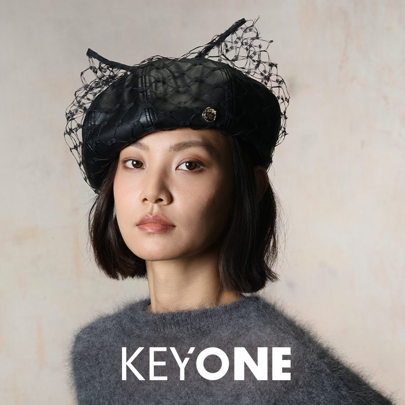 KEYONE2025新款复古前进帽小头围贝雷帽日系画家帽报童帽小号浅顶