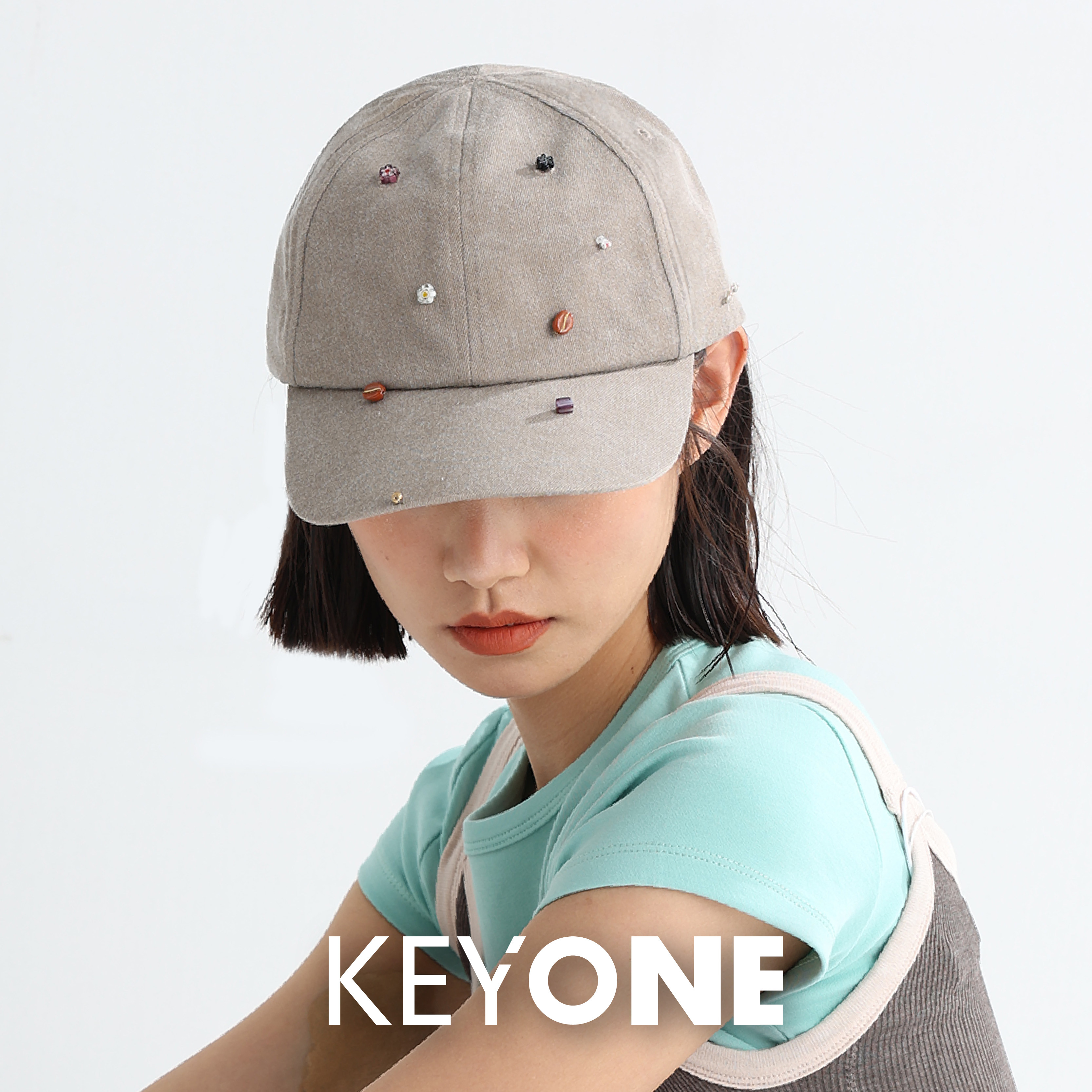 KEYONE棒球帽女轻奢春季遮阳显脸小百搭防晒休闲出游棒球帽