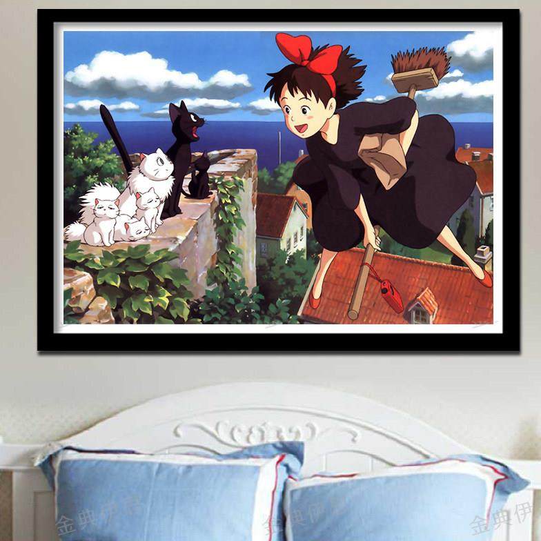 钻石画2025新款可爱女孩5d手工点贴钻十字绣动漫卧室儿童小幅满钻,居家布艺,钻石绣,淘宝优惠券,粉丝福利购,淘宝优惠卷