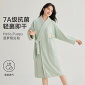 四季 浴袍女吸水速干可穿浴巾加厚浴裙秋冬睡袍式 浴衣2025新款 通用