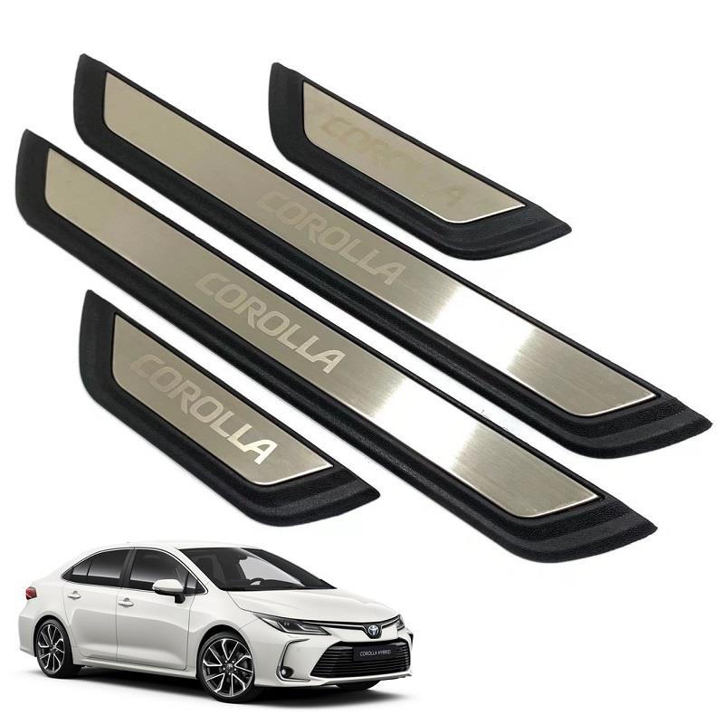 适用卡罗拉雷凌门槛条原厂款带灯亚洲狮12代COROLLA迎宾踏板ALTIS