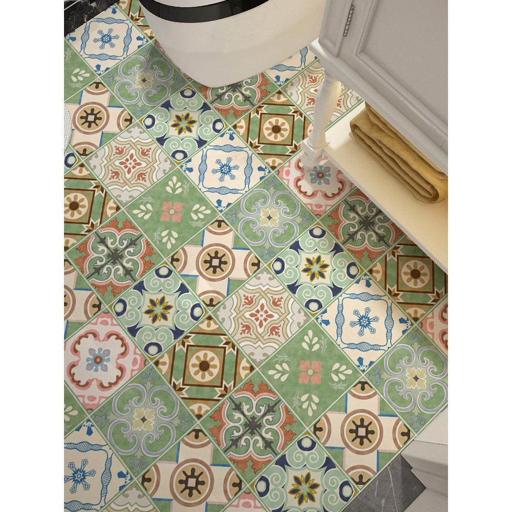 卫生间防水耐磨地砖贴纸 厨房装饰地面贴纸自粘壁纸墙贴 花砖贴画,家居饰品,软装墙贴,淘宝优惠券,粉丝福利购,淘宝优惠卷