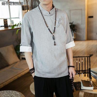 2023新款居士服斜襟盘扣
