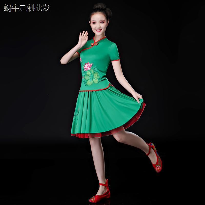 广场舞服装裙子套装20新