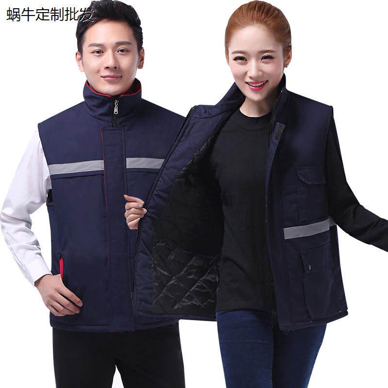 冬季工作服棉马甲男加厚