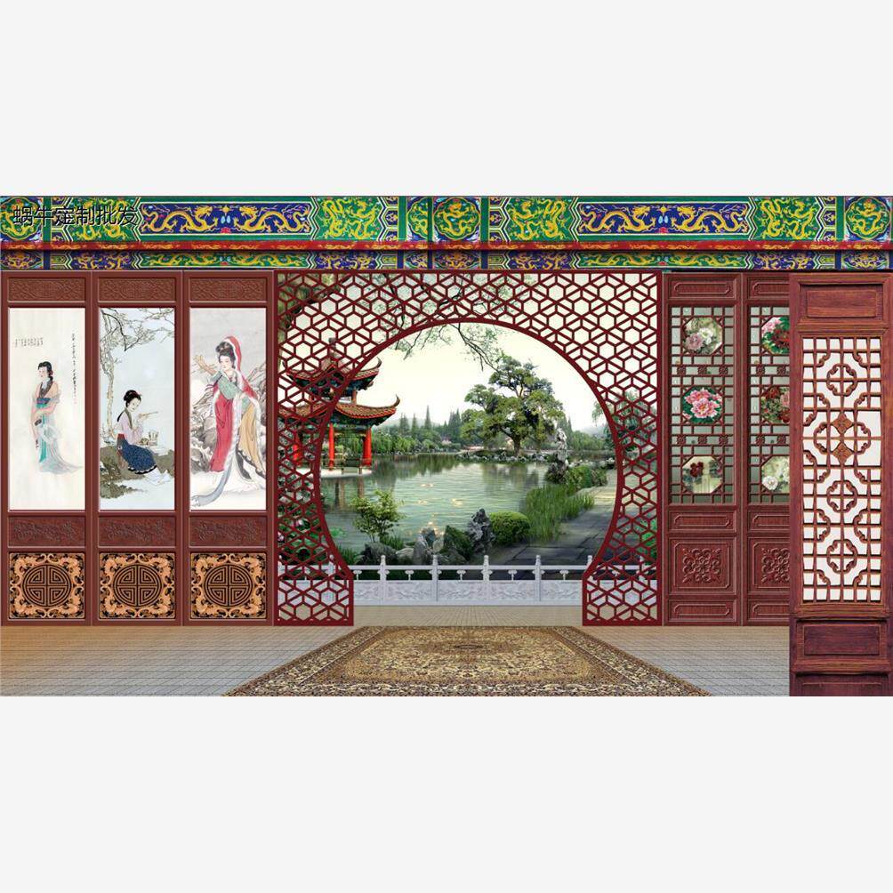 戏剧布景唱舞台曲背景幕