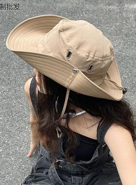 西部牛仔帽渔夫帽男女夏