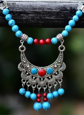 云南民族风项链额饰配饰