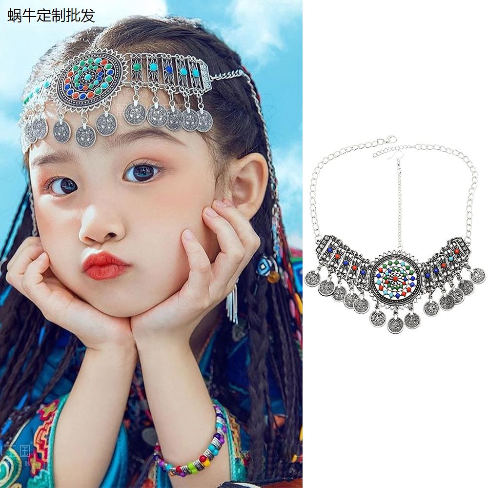 藏族民族风额头链女云南