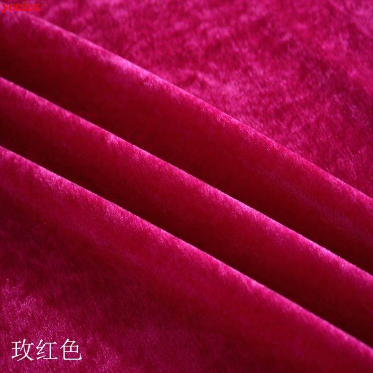 优选金丝绒布料绒布面料加厚黑色红色会议室办公桌布地摊摆摊桌布