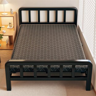 优选折叠单人床一米二便携简易家用出租房1米5双人床免安装加厚钢