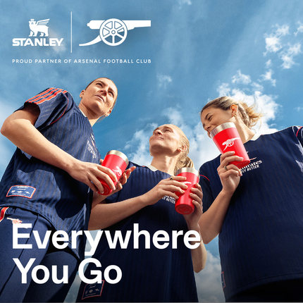 Stanley1913 x Arsenal阿森纳联名款保温杯大容量吸管杯水杯车载