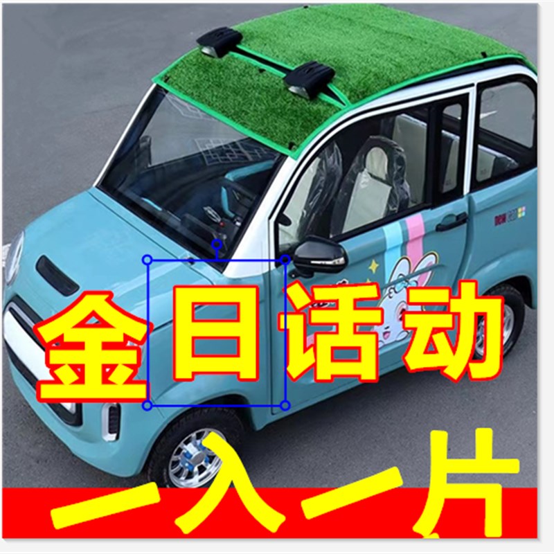 电动三轮车遮阳顶盖防晒隔热铝箔草坪网摩托电轿代步挡蓬罩防水棚