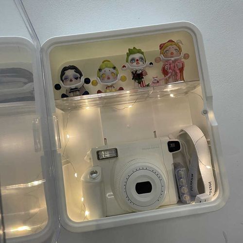 相机防潮箱数码照相机收纳柜桌面手账胶卷胶带整理盒边柜保护多层