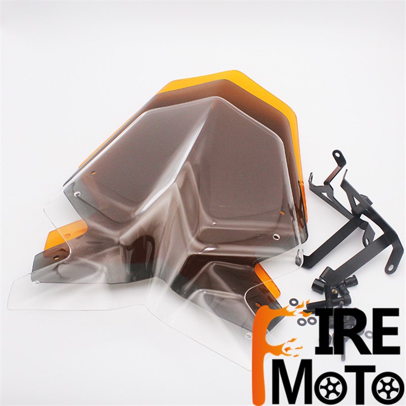 KTM duke125 duke390 17-18 风挡 导流罩 挡风玻璃 加高 前风镜
