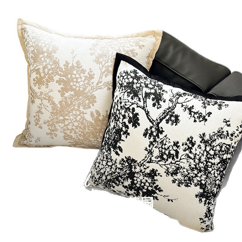 新款法式抱枕不含芯毛绒秋冬靠枕沙发客厅腰枕套轻奢高级感靠背垫