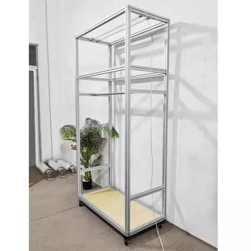 极简轻奢桦木铝型材挂衣架衣帽间架现代简约整体铝材衣柜海洋板