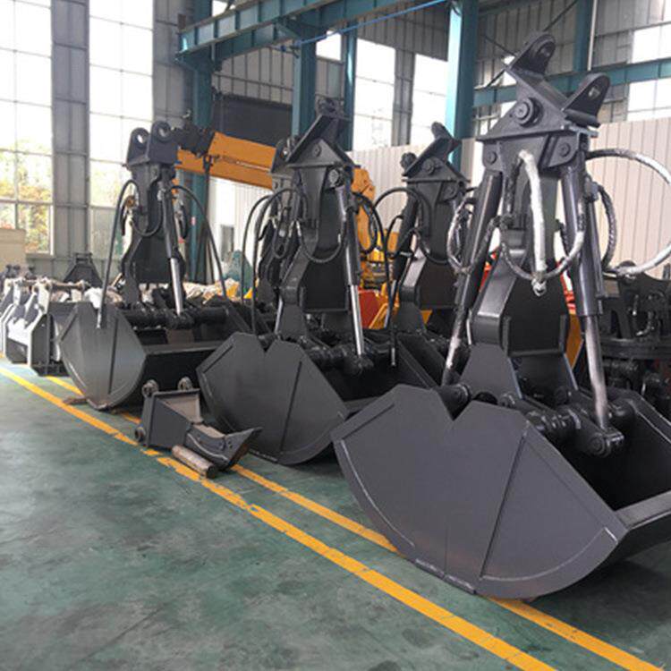 聚仁贝型斗挖掘机液压抓斗双开液压抓斗机器设备