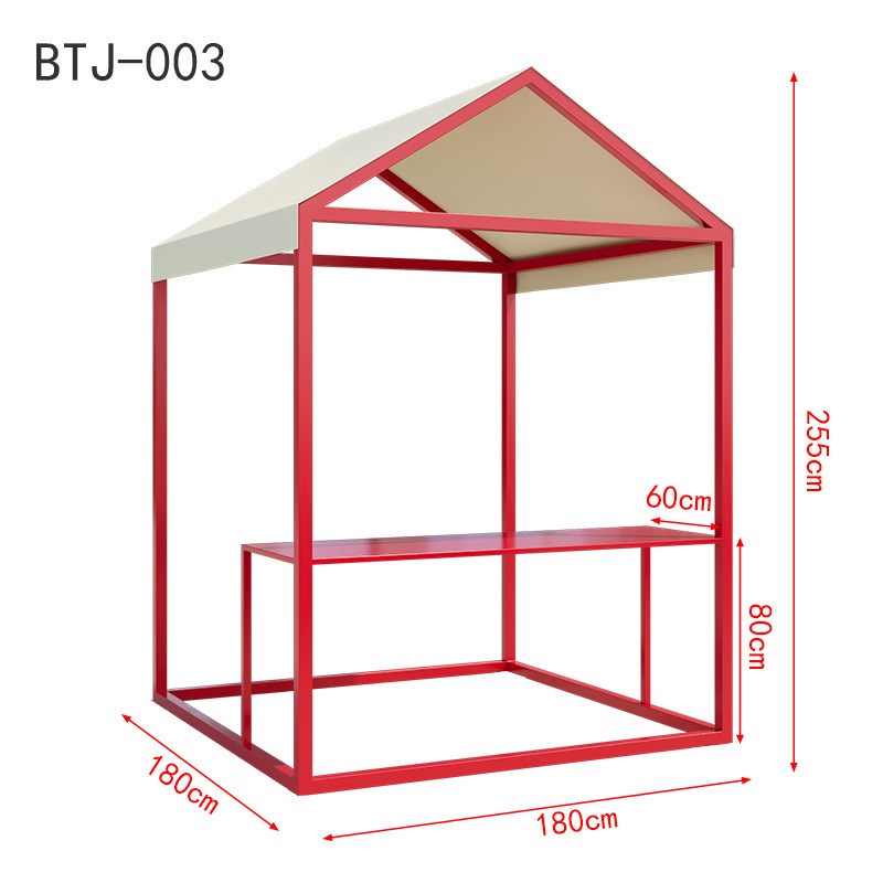 商业街集市摆摊架夜市活动棚商场展示架促销花车网红景点移动帐篷
