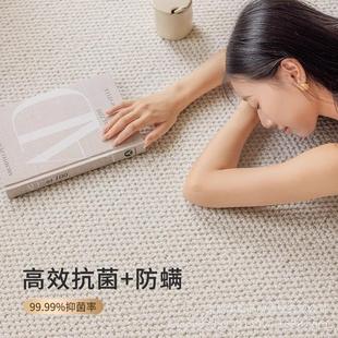 高端羊毛地毯客厅茶几卧室沙发地垫奶油风纯色轻奢高级感 2025新款