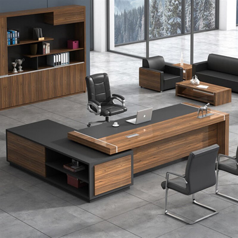 办公家具老板桌简约现代经理办公桌总裁桌主管桌大班台桌椅组合