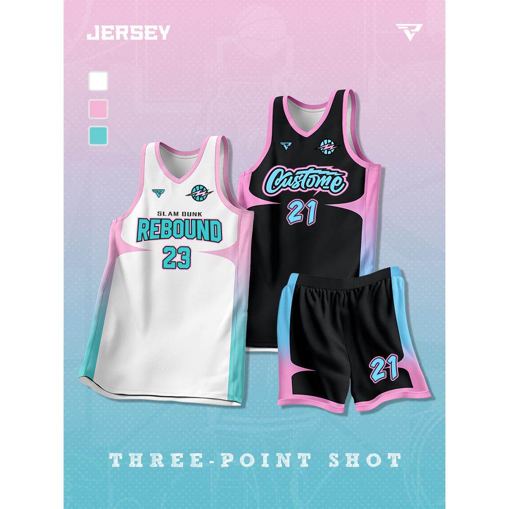 2025新款篮球服套装男定制学生女粉色速干比赛训练球衣运动团队服