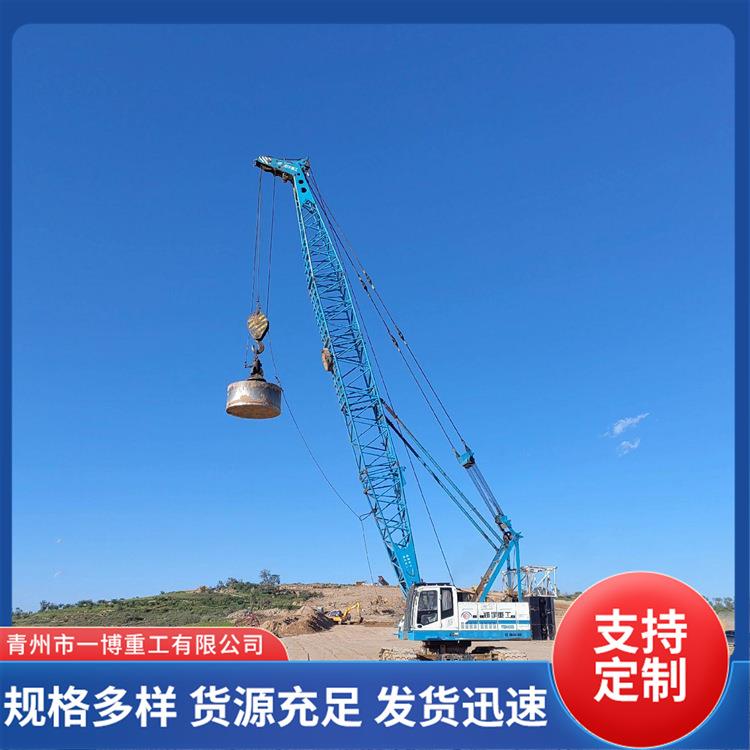 强夯锤25吨填充锤加厚板材来图制做强夯机配件厂家