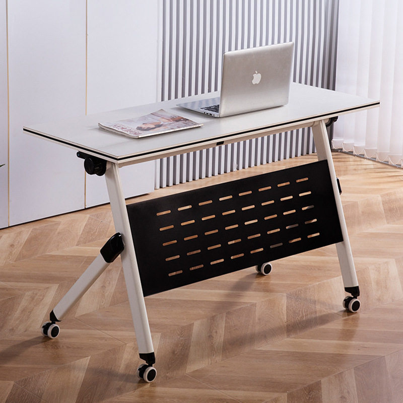 多用途教室组合书桌课桌椅移动折叠培训会议桌办公拼接长条桌