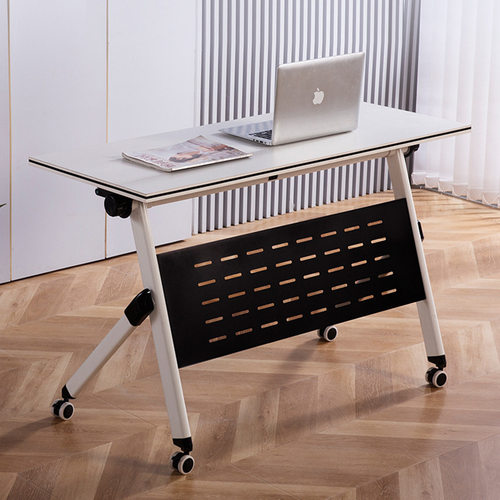 多用途教室组合书桌课桌椅移动折叠培训会议桌办公拼接长条桌