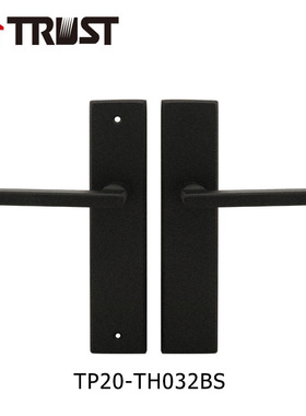 华信TP20-TH032BS黑色不锈钢面板配304不锈钢执手锁室内推拉门锁