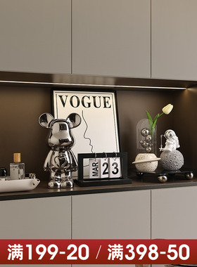 优选贝汉美轻奢入户玄关摆件家居饰品餐边柜客厅钥匙收纳托盘高档