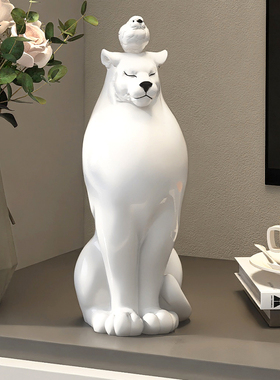 优选发财豹客厅摆件办公室桌面酒柜装饰品轻奢高端大气乔迁新居礼