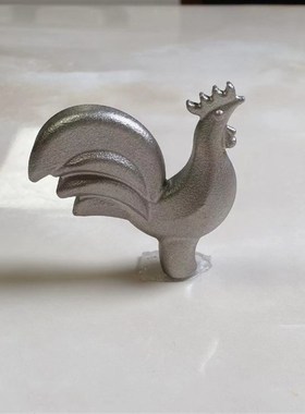 优选铸铁珐琅锅不锈钢锅,银色锅钮动物锅顶花朵锅提手锅把手